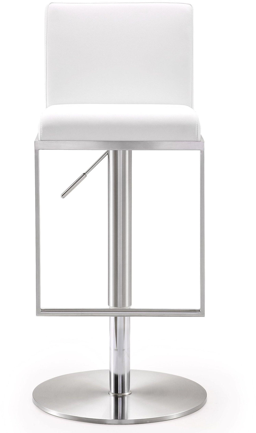 Amalfi White Steel Adjustable Barstool