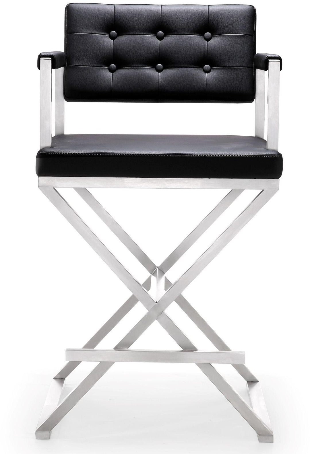 Director Black Steel Counter Stool