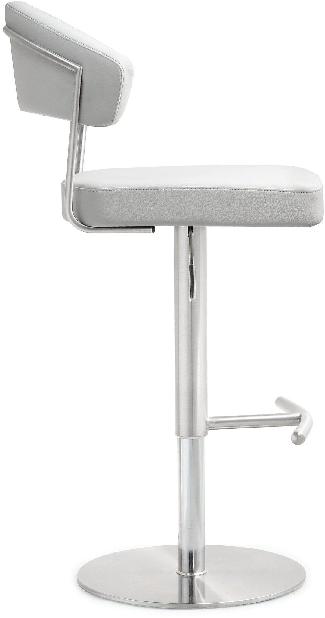 Cosmo White Steel Barstool