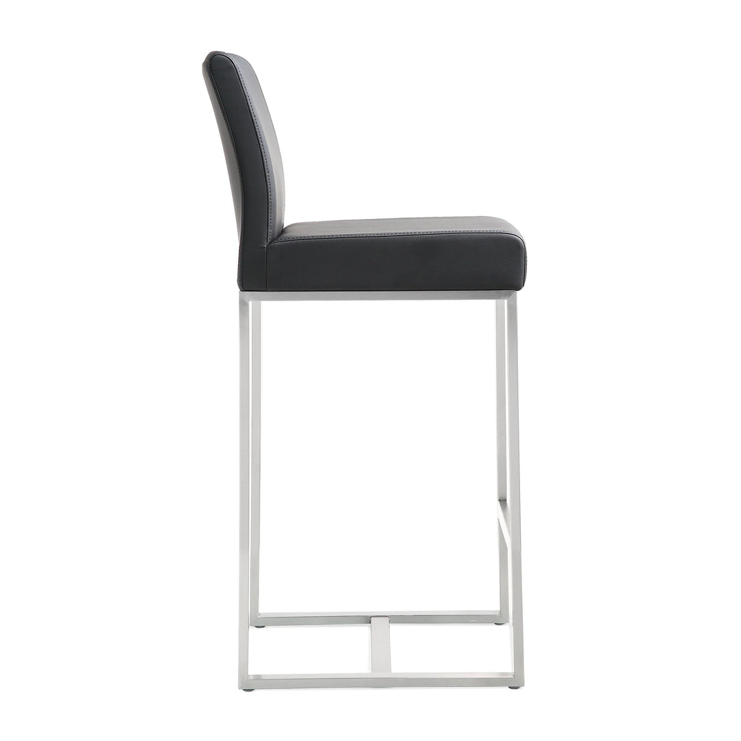 Denmark Black Steel Counter Stool