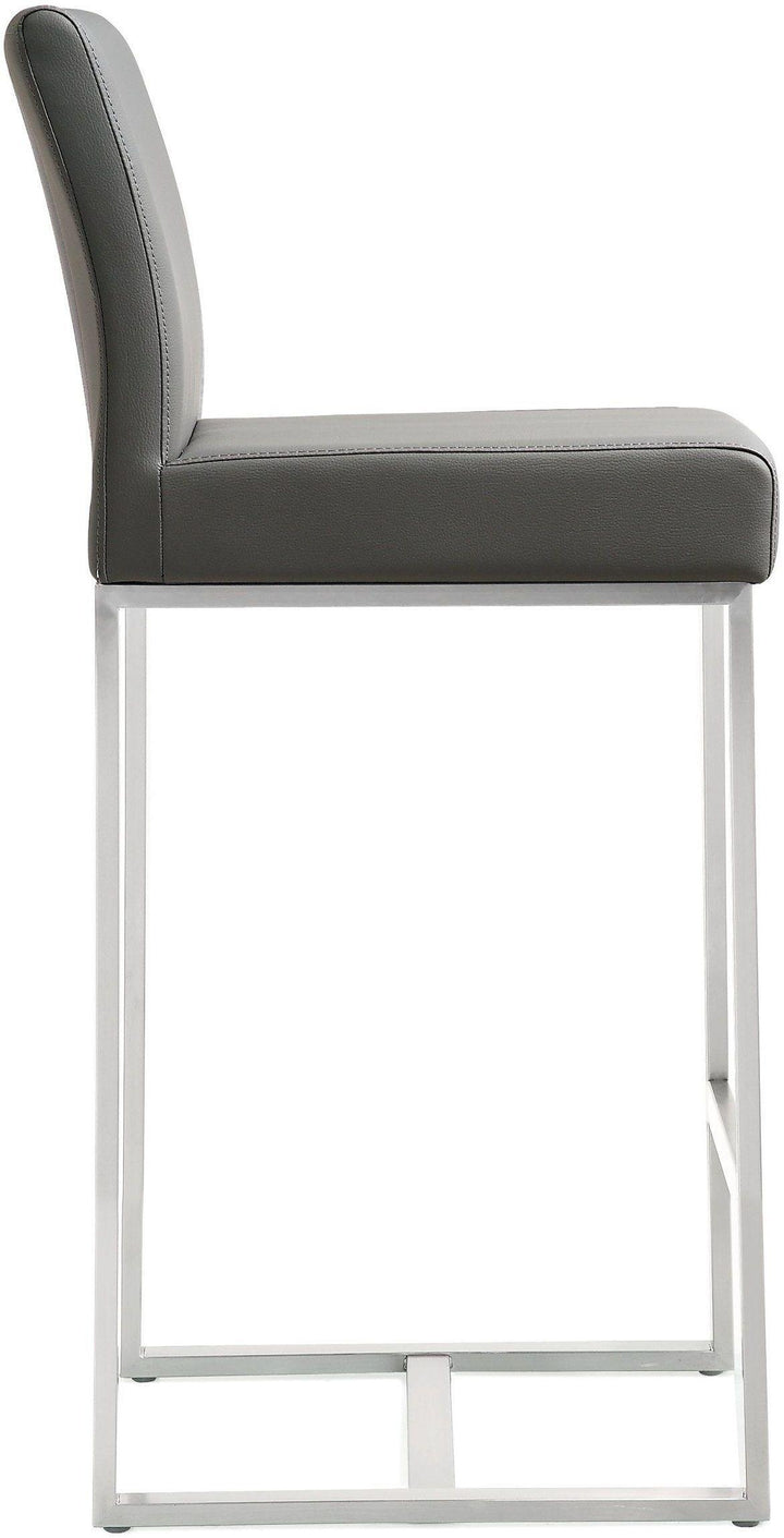 Denmark Grey Steel Counter Stool