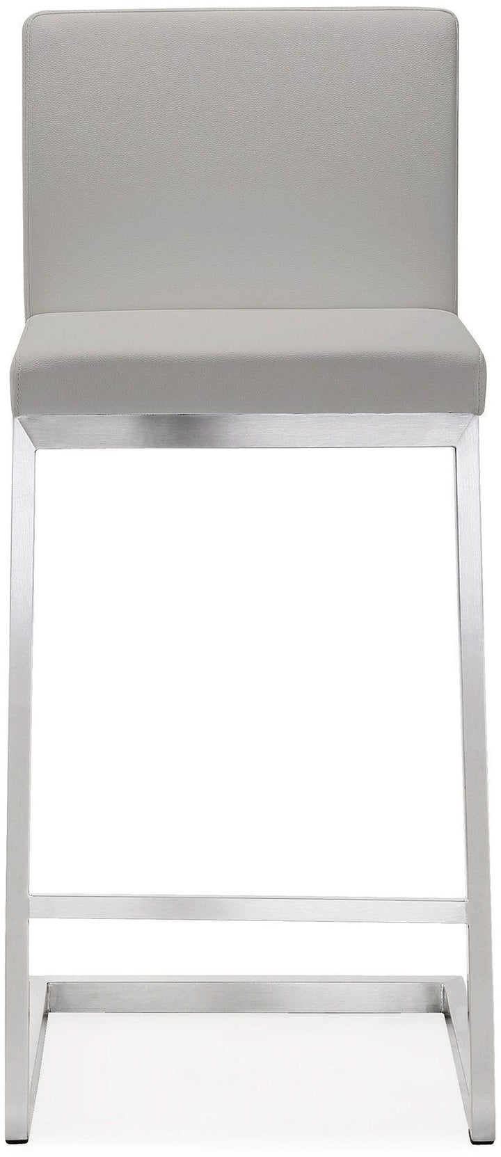 Parma Light Grey Steel Counter Stool