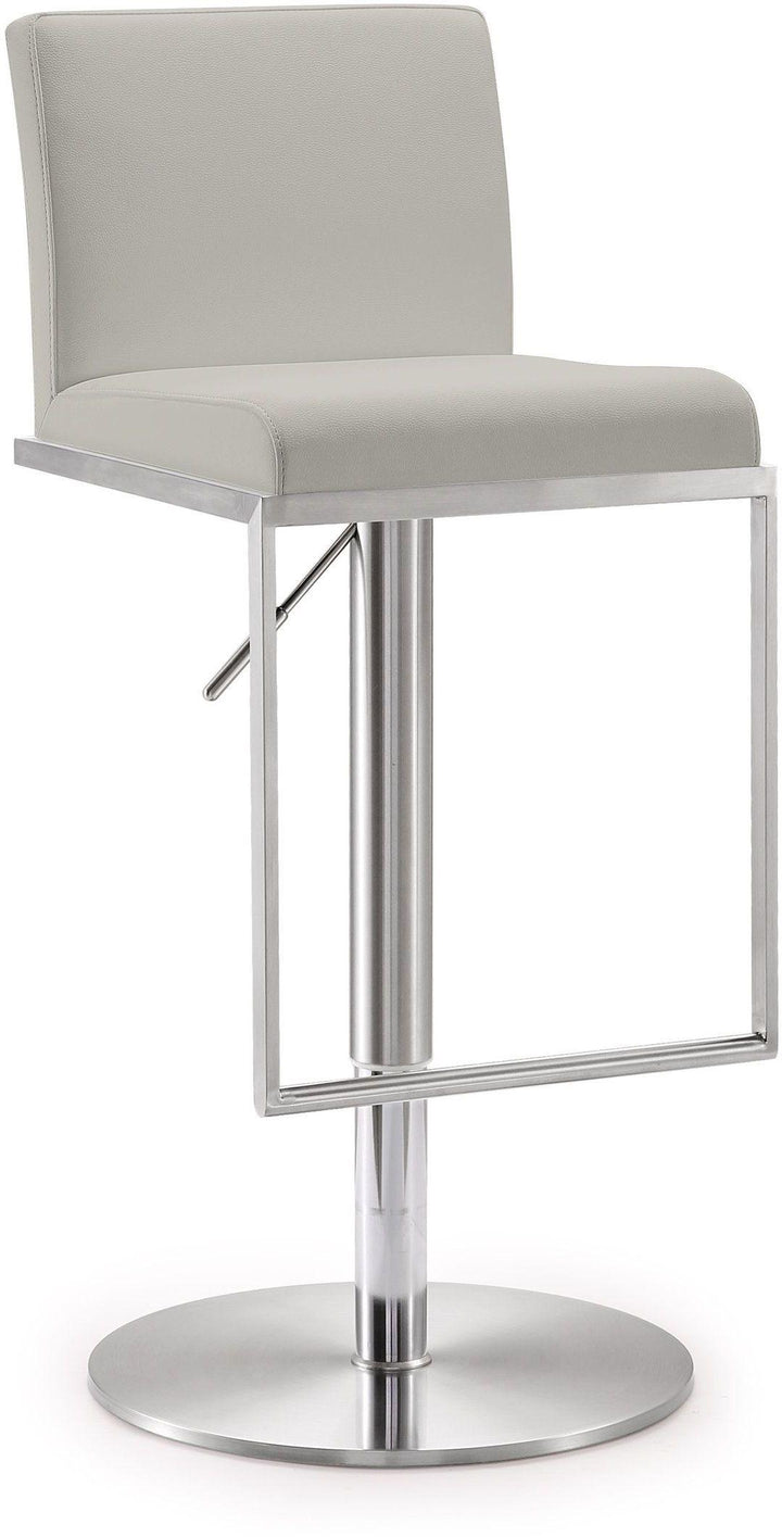 Amalfi Light Grey Stainless Steel Barstool