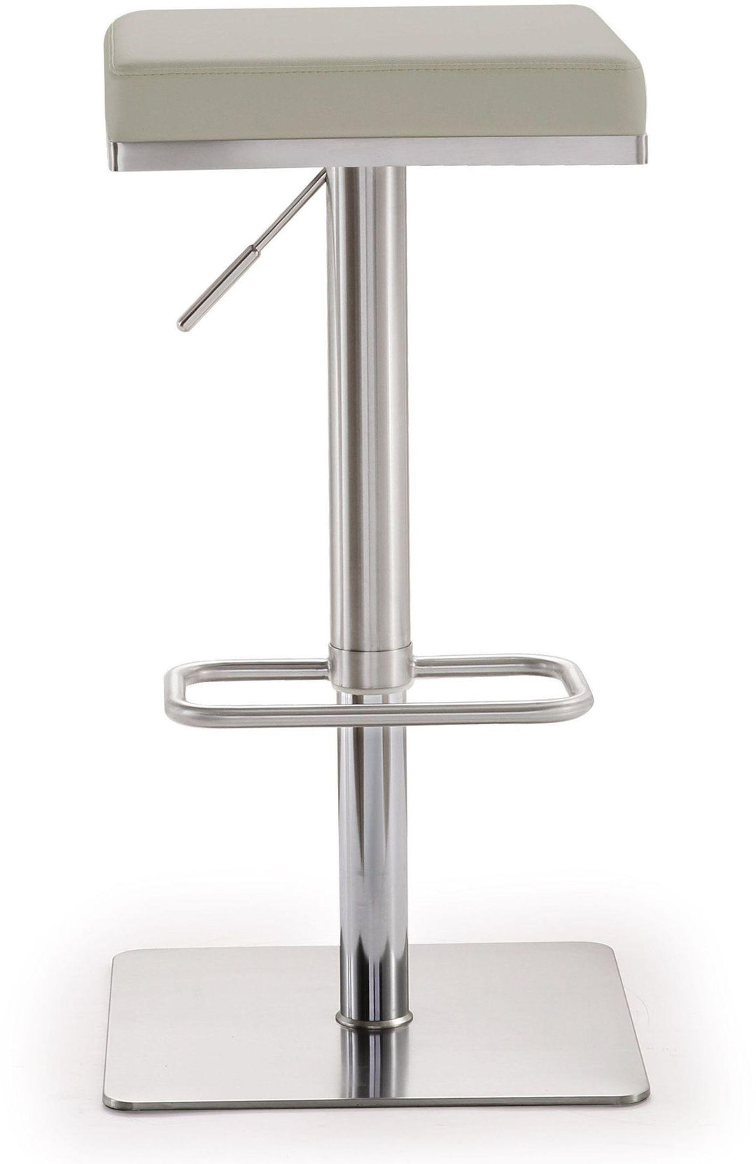 Bari Light Grey Stainless Steel Barstool