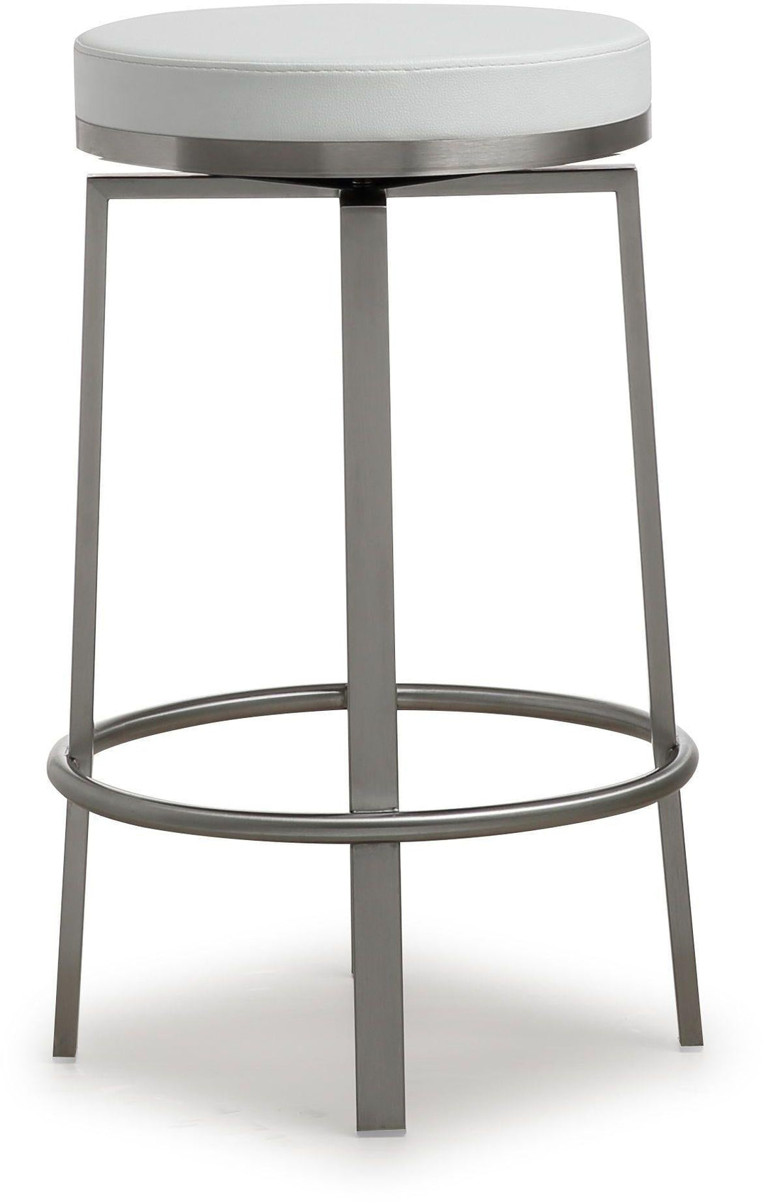 Pratt White Steel Counter Stool - Set of 2