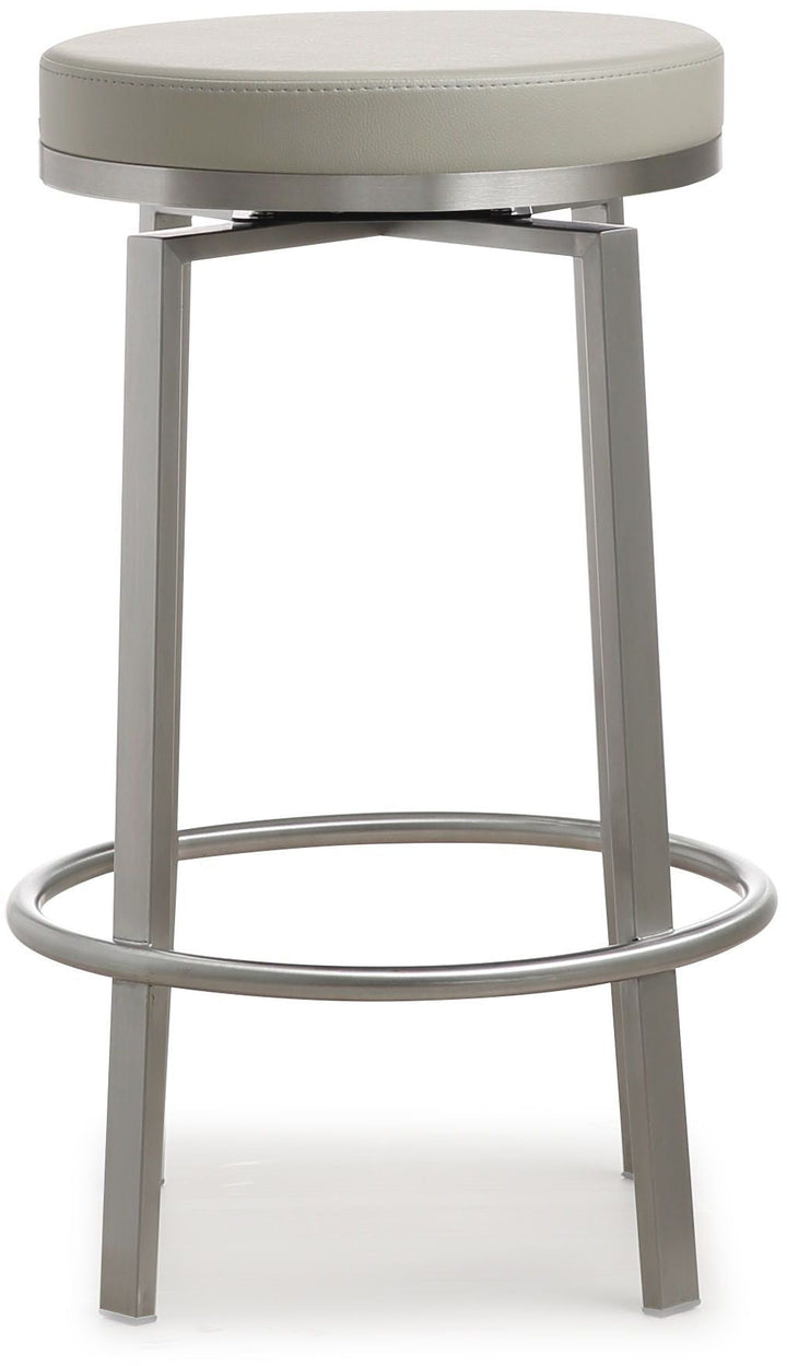 Pratt Grey Steel Counter Stool - Set of 2