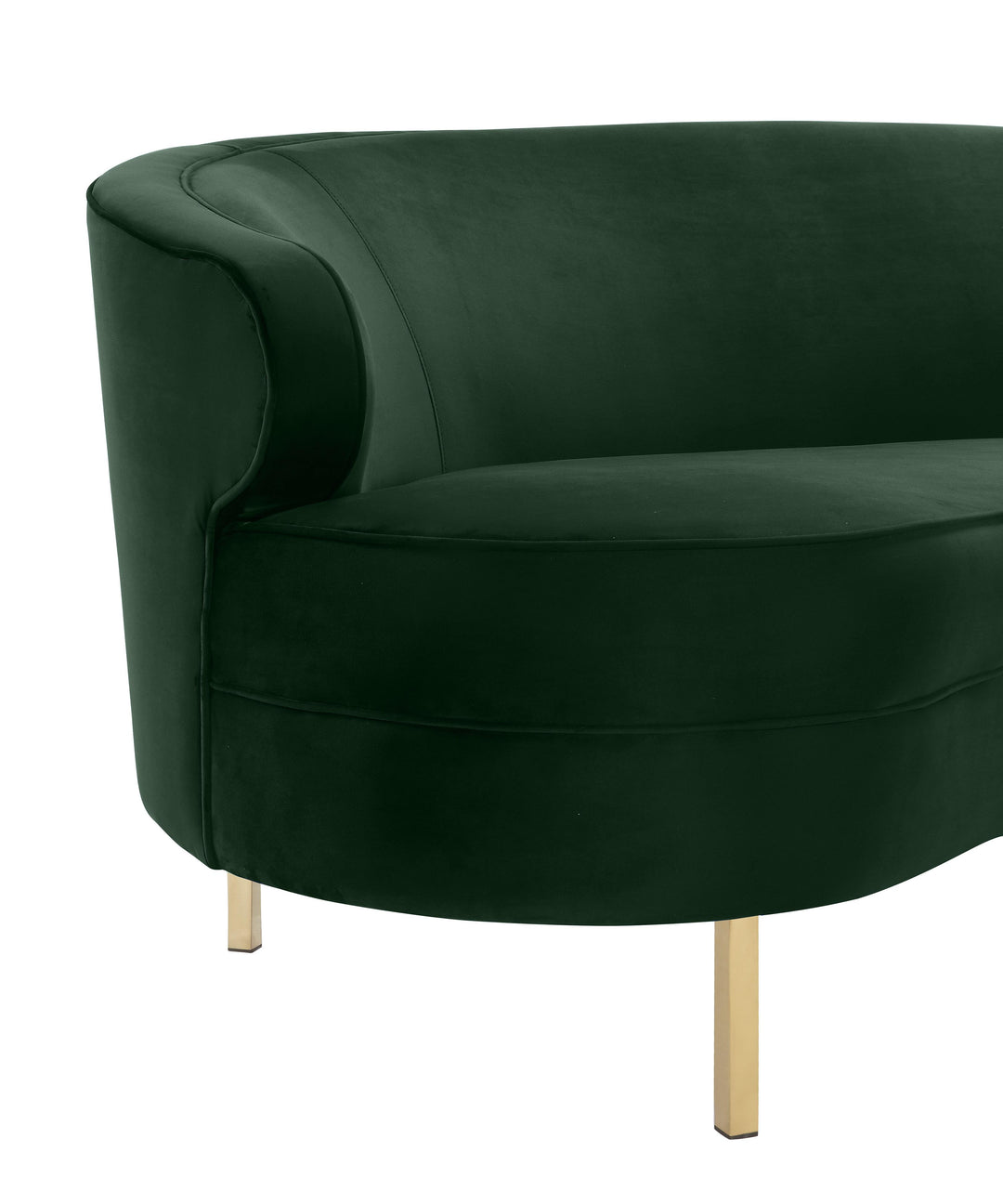 Baila Green Velvet Sofa