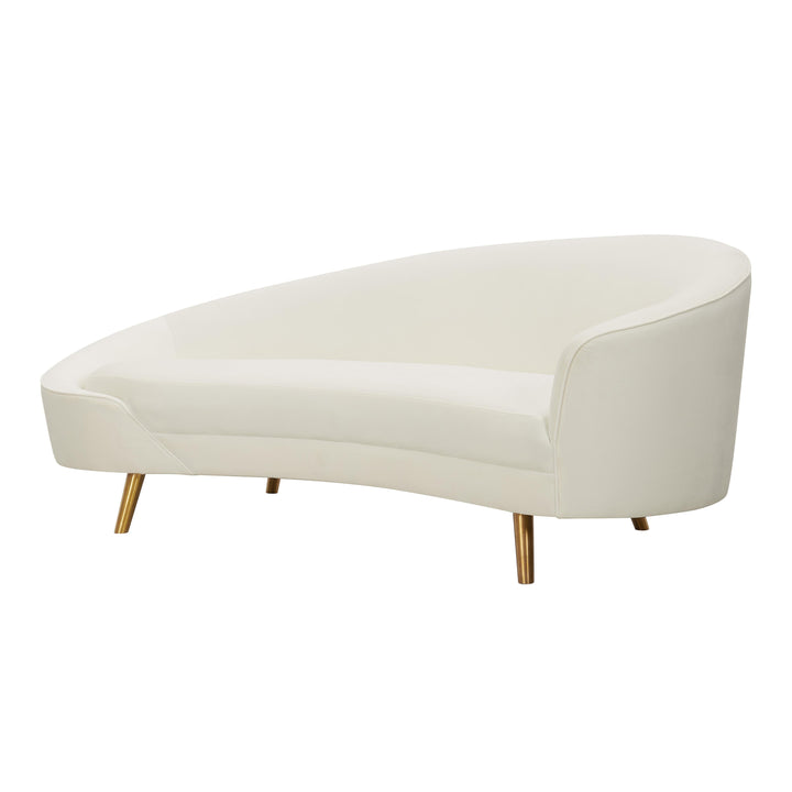 Cleopatra Cream Velvet Sofa