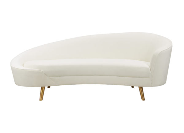 Cleopatra Cream Velvet Sofa