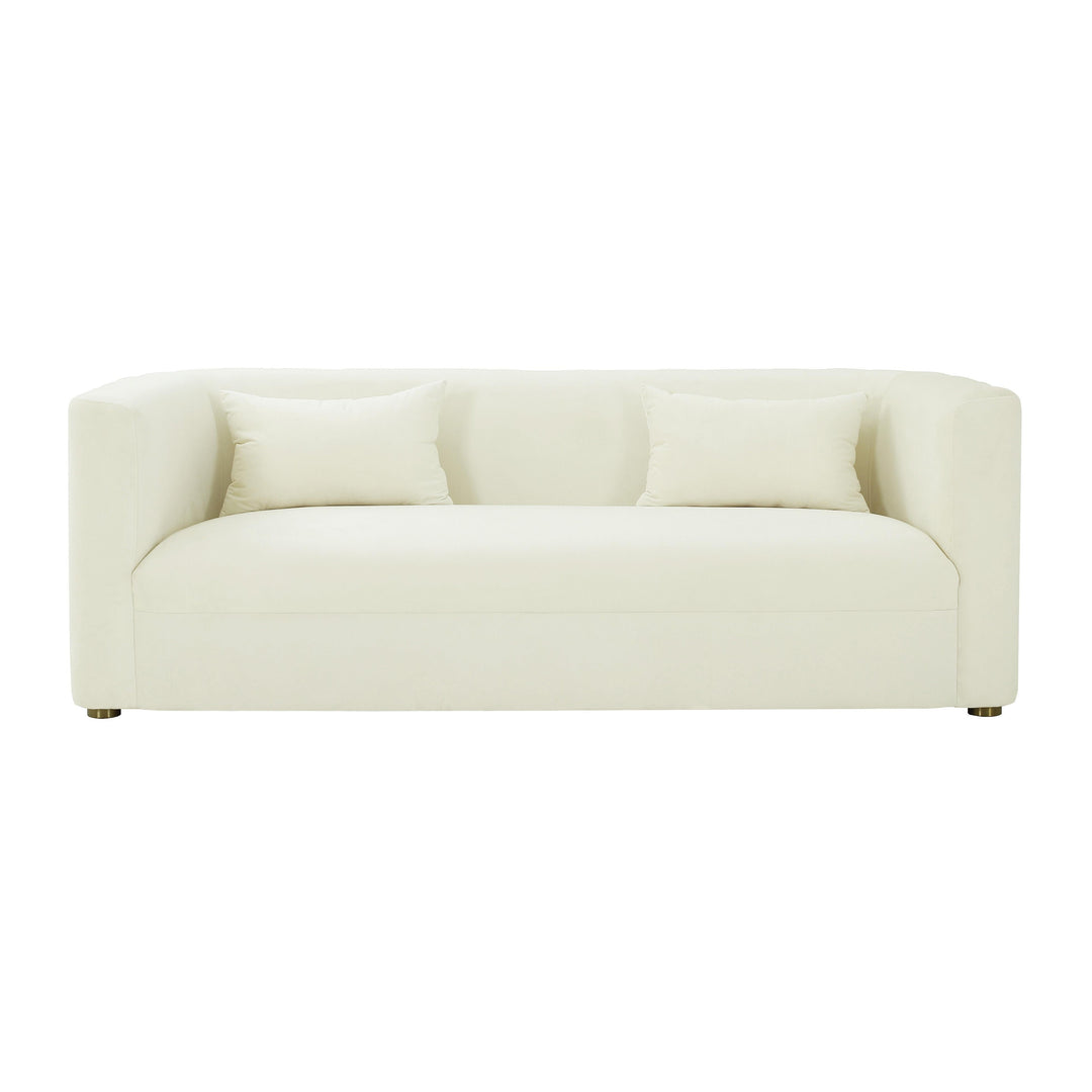 Callie Cream Velvet Sofa