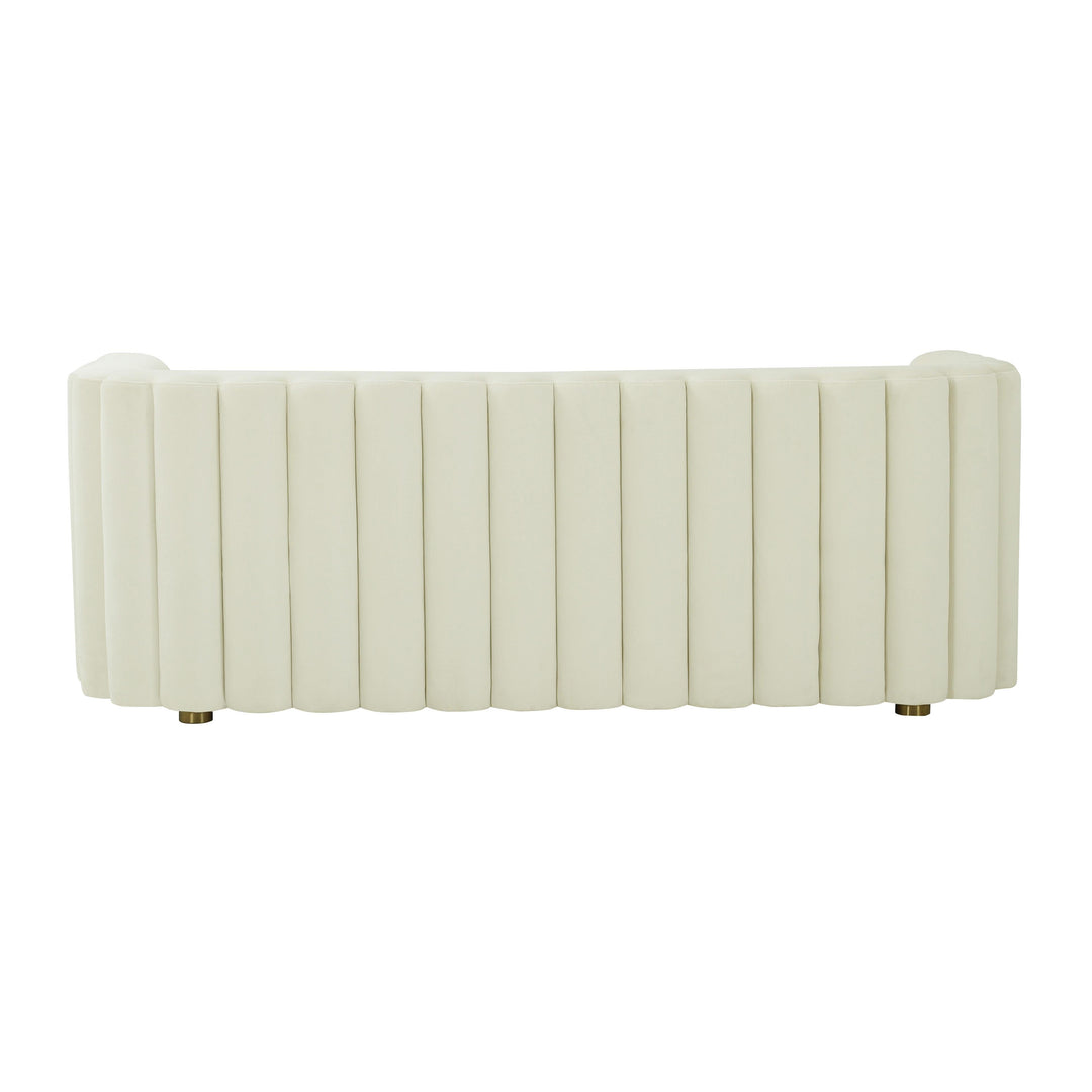 Callie Cream Velvet Sofa