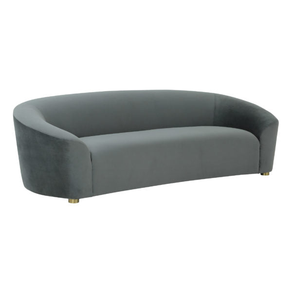 Serenity Grey Velvet Sofa