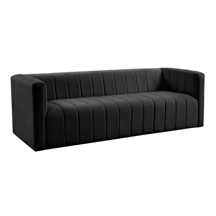 Norah Black Velvet Sofa