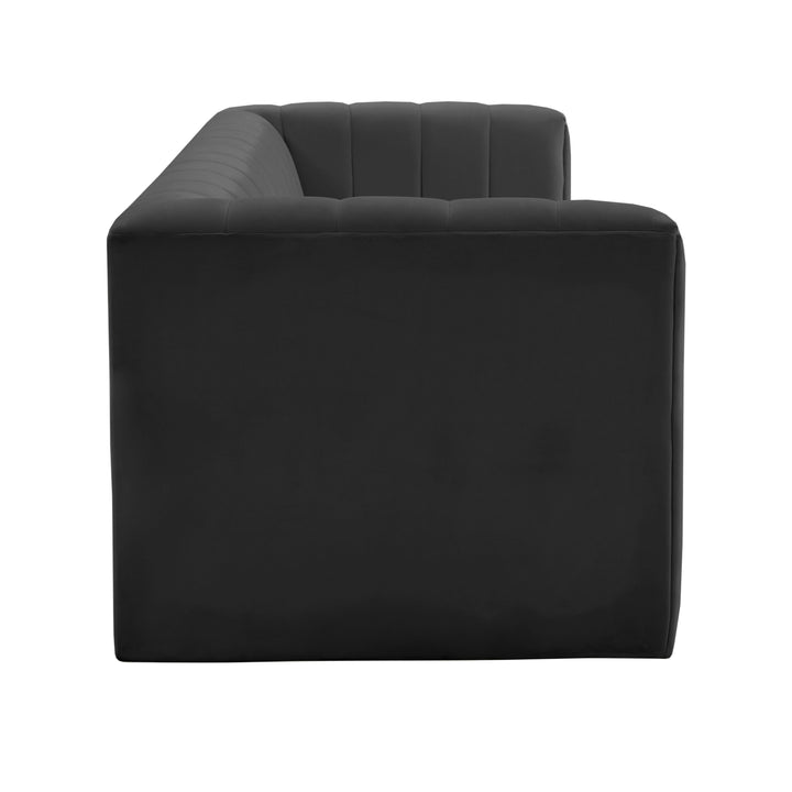 Norah Black Velvet Sofa