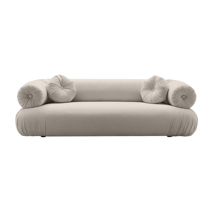 Jammin' Grey Velvet Sofa