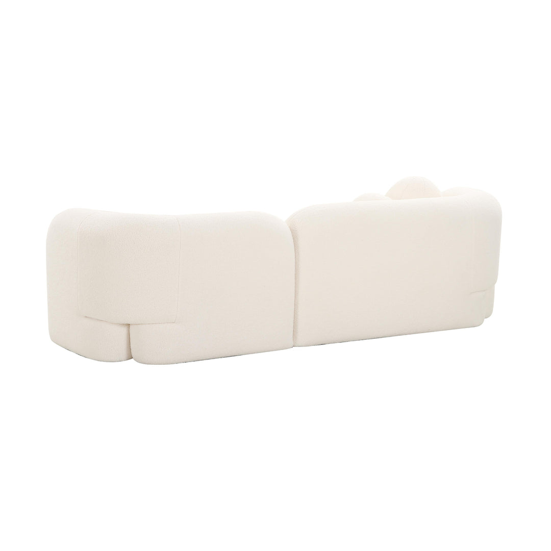 Amelie Cream Faux Fur Sofa