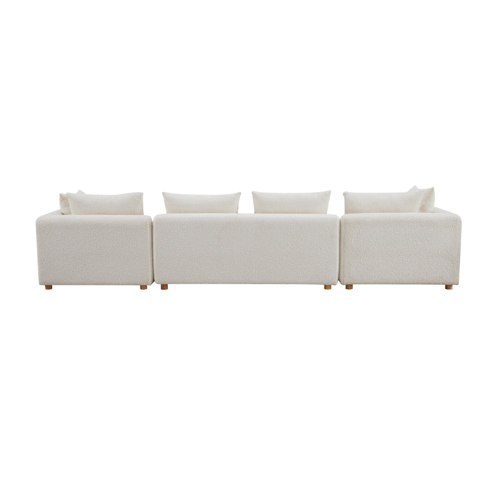 Hangover Cream Boucle 145" Long Sofa