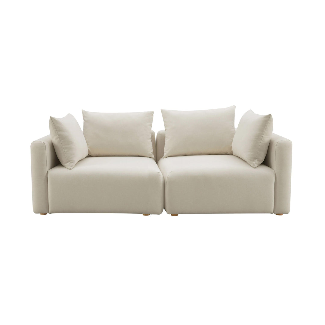 Hangover Cream Performance Linen Loveseat