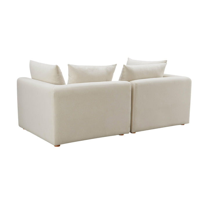 Hangover Cream Performance Linen Loveseat