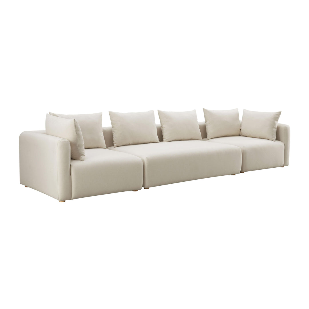 Hangover Cream Performance Linen 145" Long Sofa