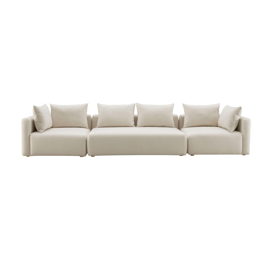 Hangover Cream Performance Linen 145" Long Sofa