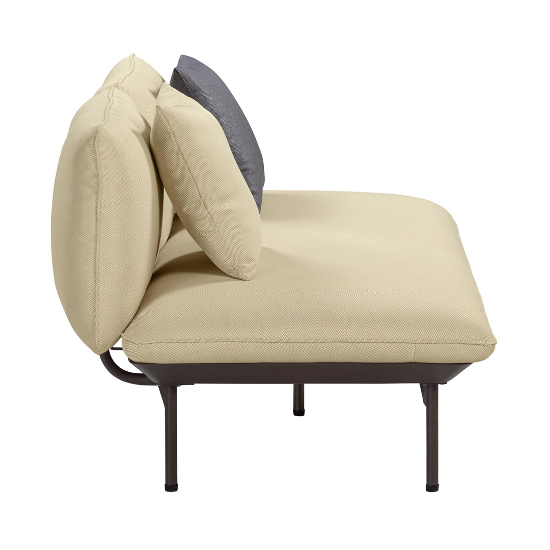 Katti Beige Outdoor Loveseat