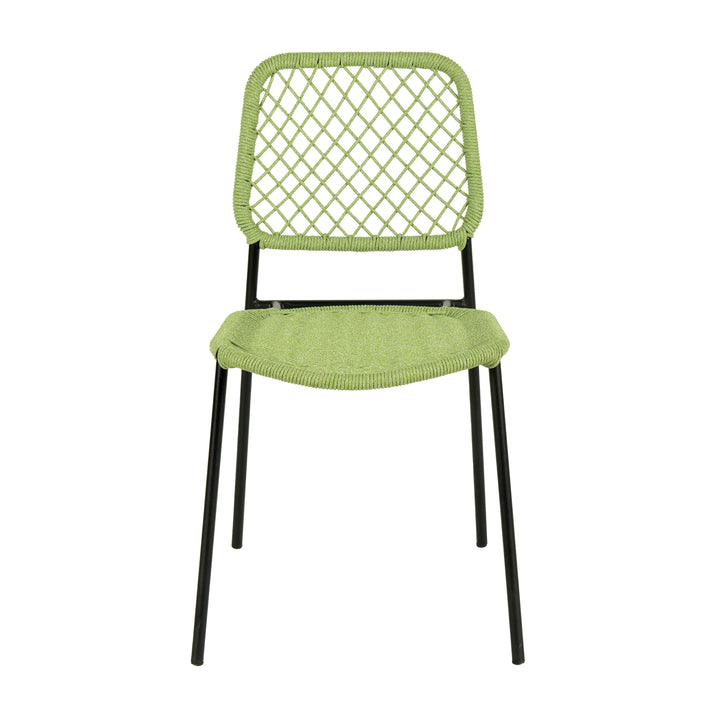 Lucy Green Dyed Cord Outdoor Dining Chair