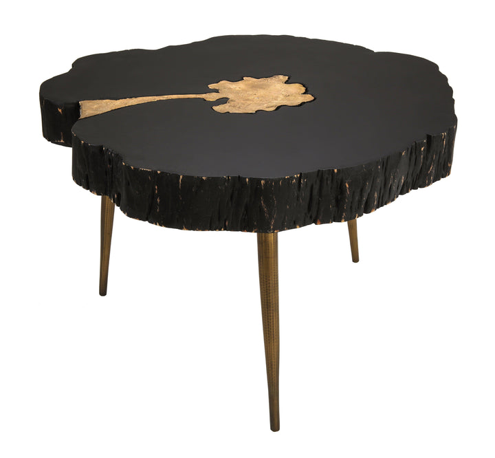 Timber Black and Brass Cocktail Table