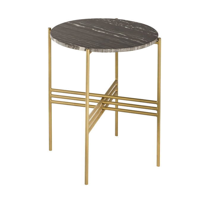 Cress Black Marble Side Table