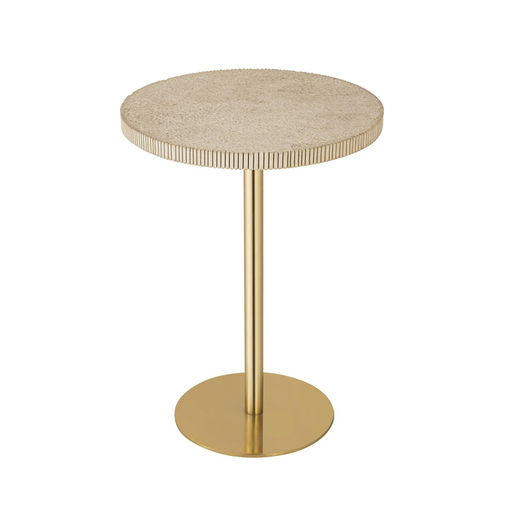 Fiona Gold Stone Side Table