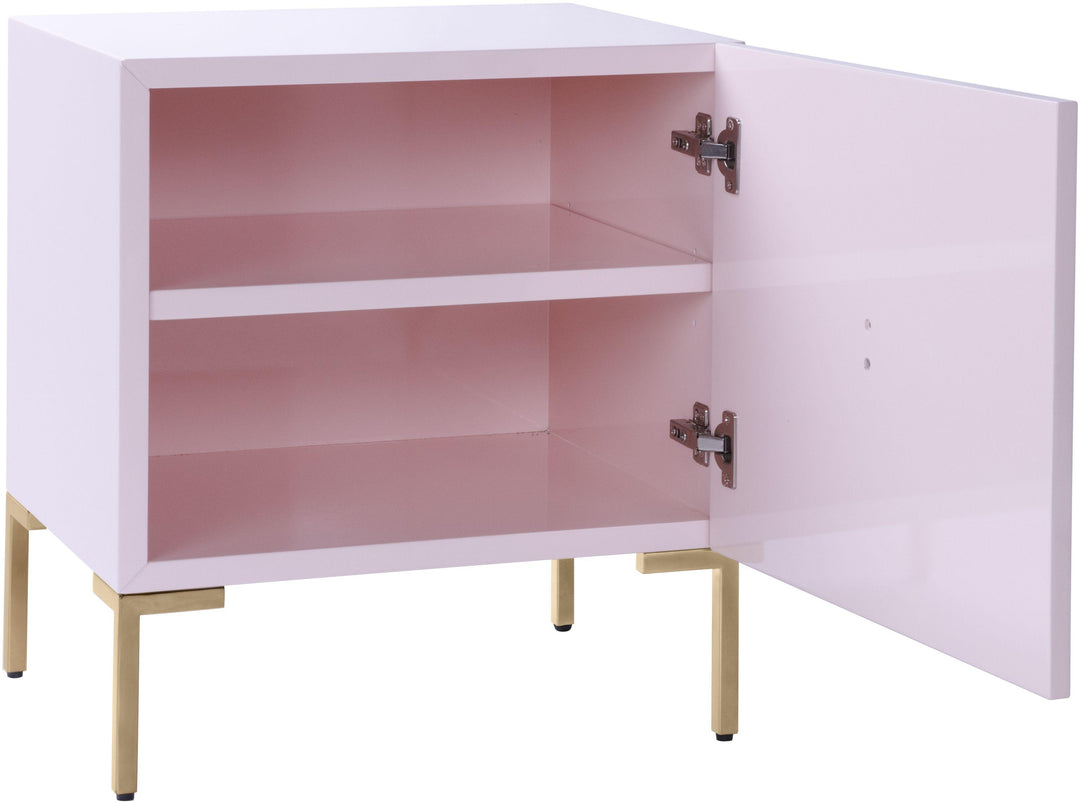 Anna Pink Lacquer Side Table