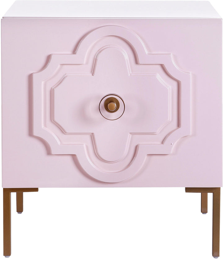 Anna Pink Lacquer Side Table