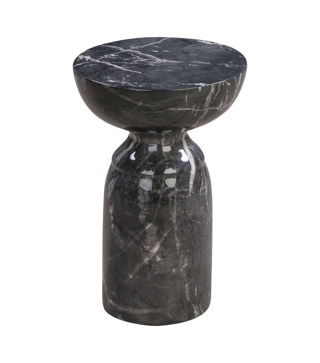 Rue Black Marble Side Table