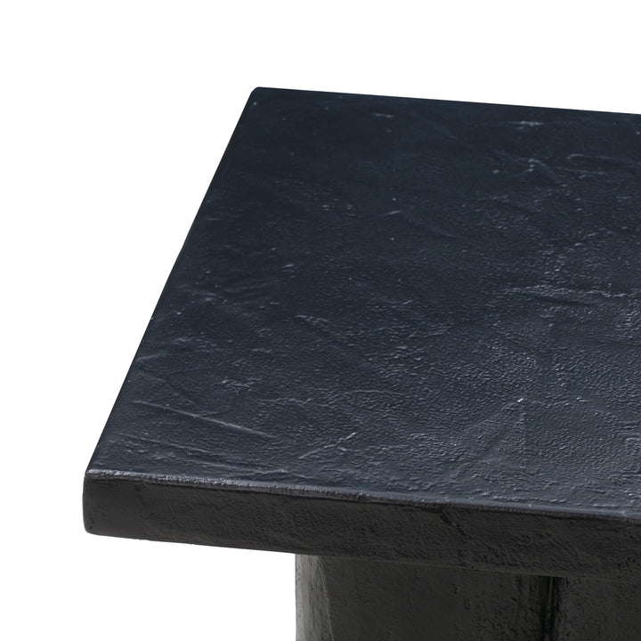 Kayla Black Concrete Side Table