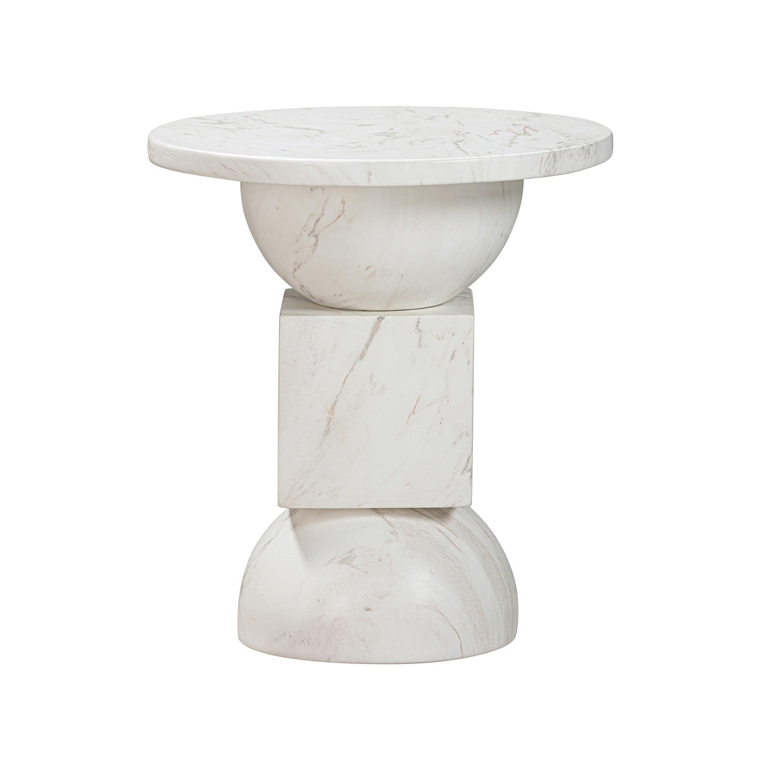 Chip Marble Print Indoor / Outdoor Side Table