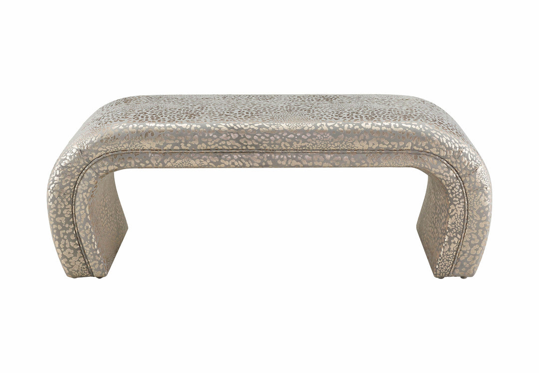 Kenya Gilded Leopard Bench