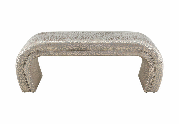 Kenya Gilded Leopard Bench