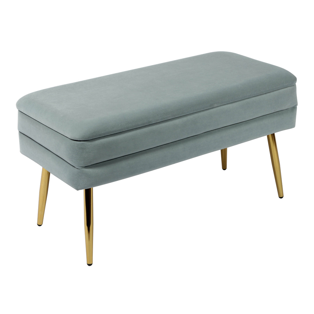 Ziva Sea Blue Storage Bench