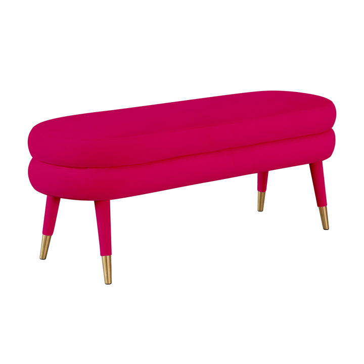 Betty Pink Velvet Bench