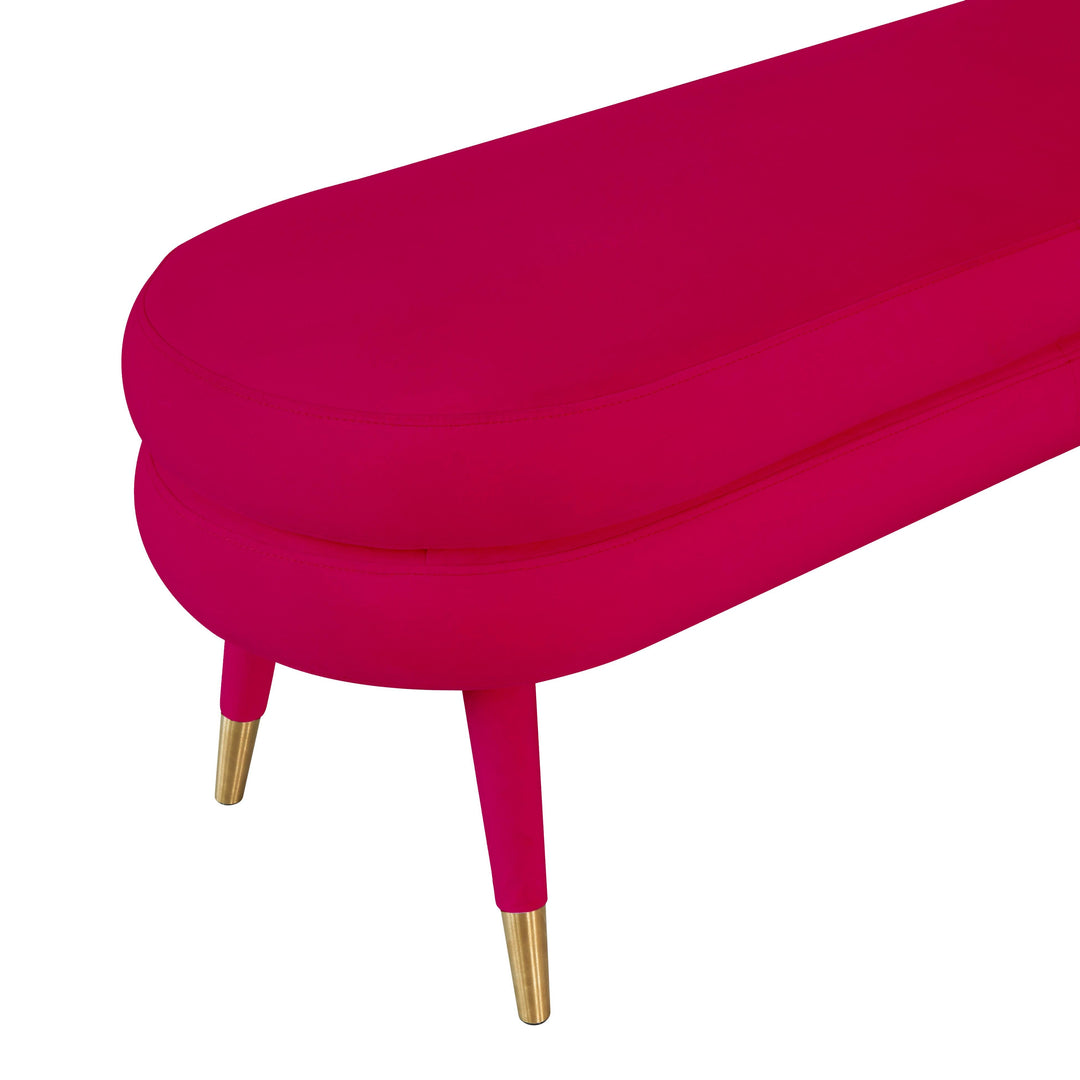 Betty Pink Velvet Bench