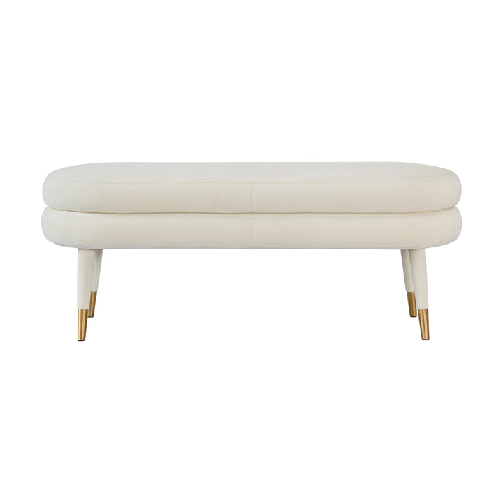 Betty Cream Velvet Bench