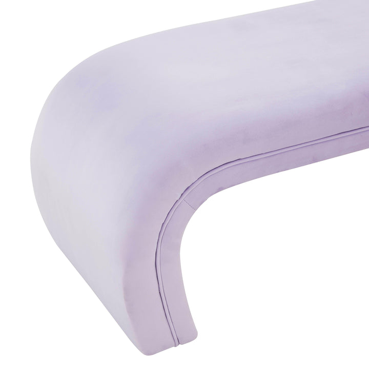 Kenya Lavender Velvet Bench