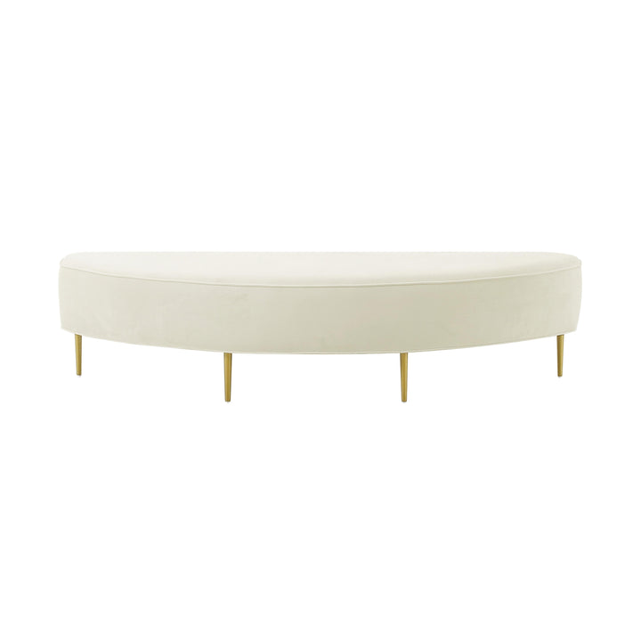 Bianca Cream Velvet Full Bench