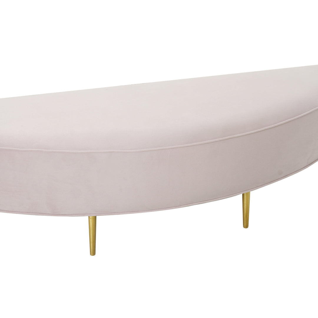 Bianca Blush Velvet Full Bench