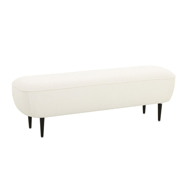 Denise Cream Boucle Bench