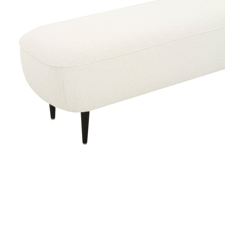 Denise Cream Boucle Bench