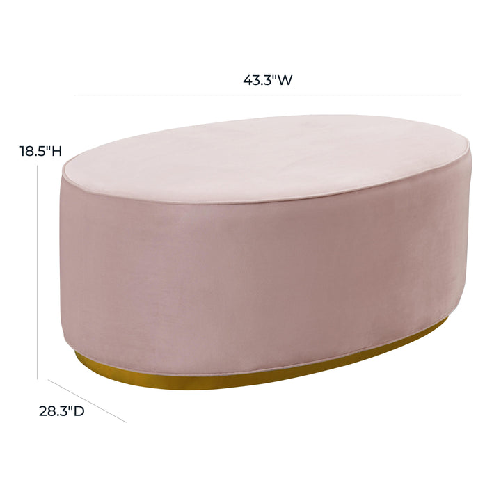 Scarlett Blush Ottoman