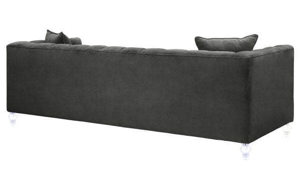 Bea Grey Velvet Sofa