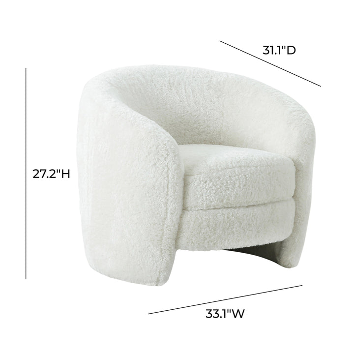 Dakota Faux Shearling Armchair