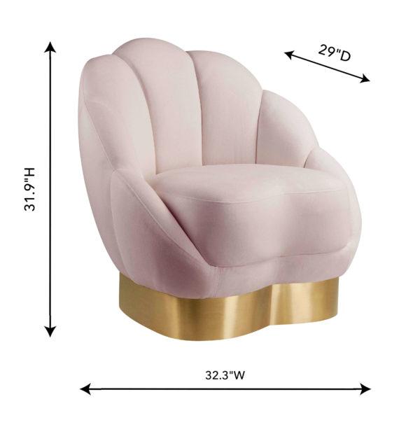 Bloom Blush Velvet Chair